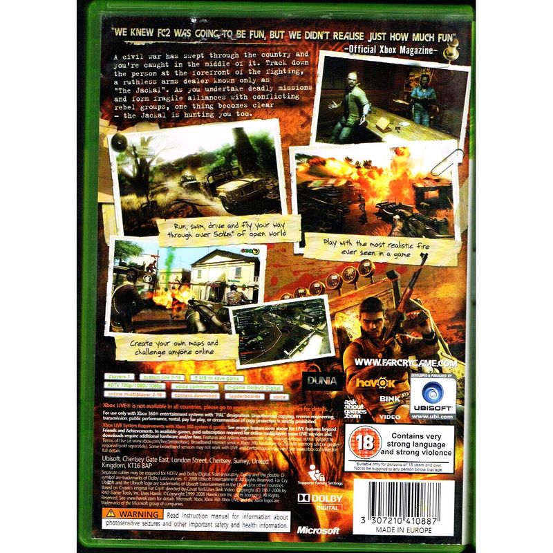 FAR CRY 2 XBOX 360