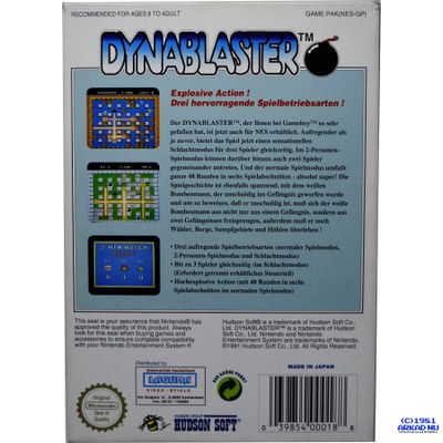 DYNABLASTER (BOMBERMAN II) NES