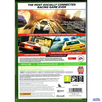 NEED FOR SPEED MOST WANTED XBOX 360