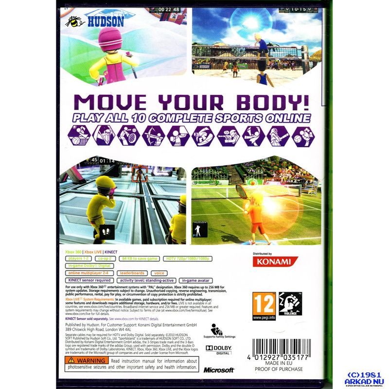 SPORTS ISLAND FREEDOM XBOX 360