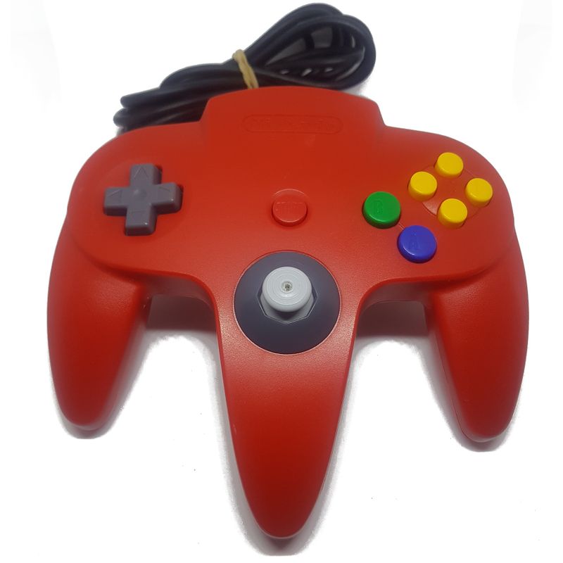 NINTENDO 64 HANDKONTROLL RÖD NY STICKA