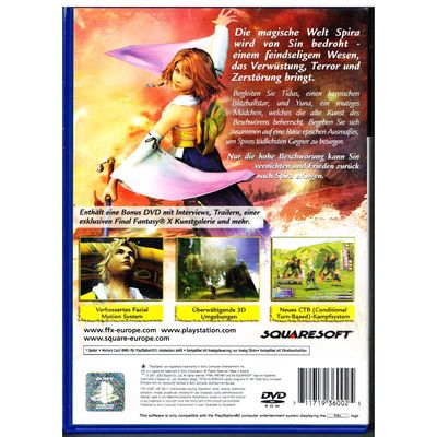 FINAL FANTASY X PS2 TYSK