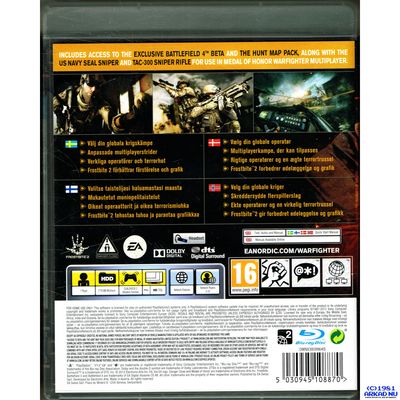 MEDAL OF HONOR WARFIGHTER LIMITED EDITION PS3