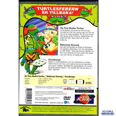 TEENAGE MUTANT HERO TURTLES DE FYRA MUSKETURTLES 4/7 DVD