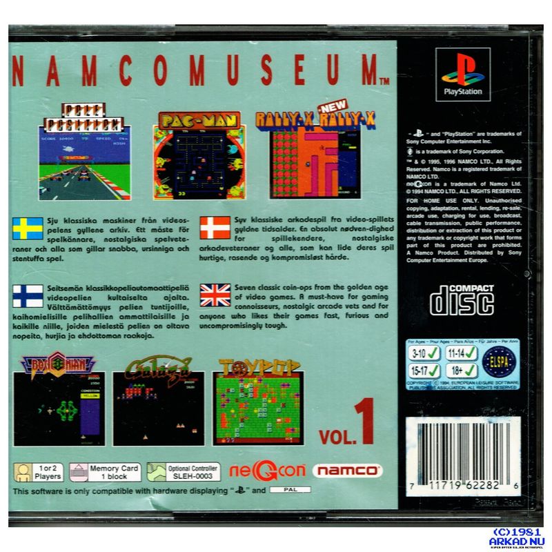 NAMCO MUSEUM PS1