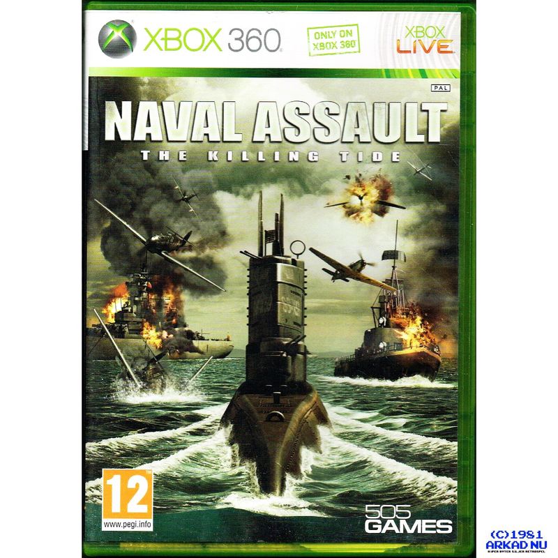 NAVAL ASSAULT THE KILLING TIDE XBOX 360