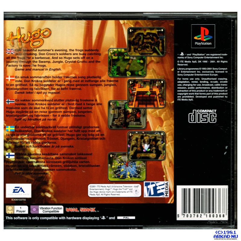 HUGO FROG FIGHTER PS1