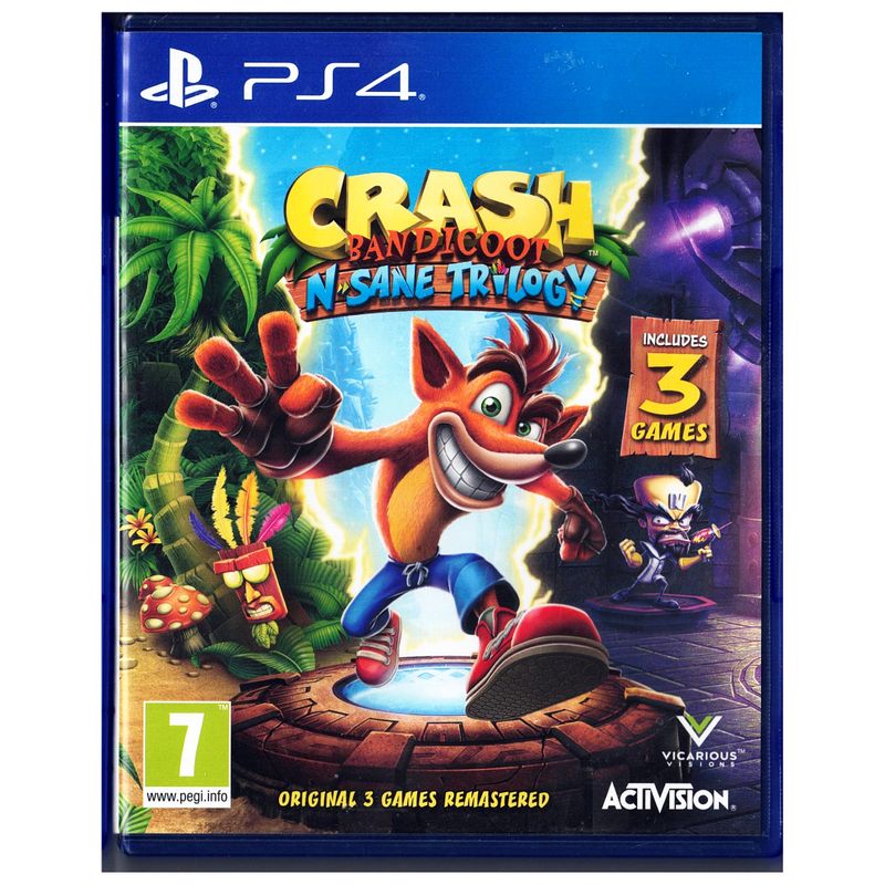 CRASH BANDICOOT N SANE TRILOGY PS4