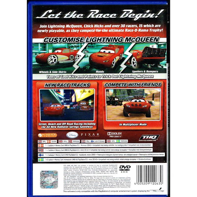 CARS RACE-O-RAMA PS2