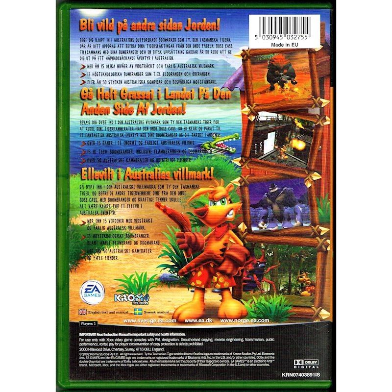 TY THE TASMANIAN TIGER XBOX