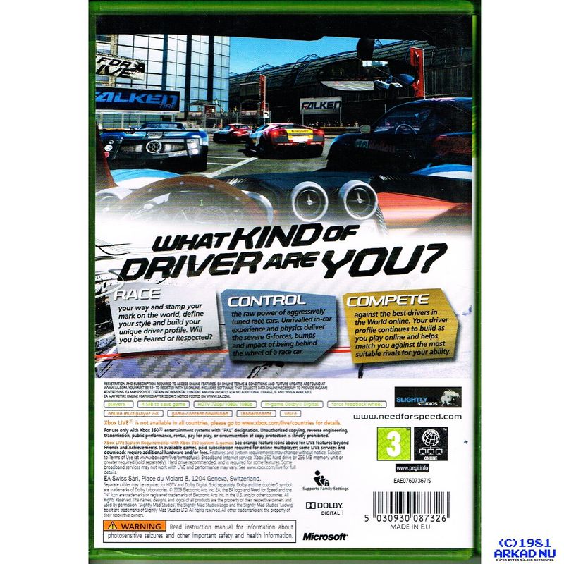 NEED FOR SPEED SHIFT XBOX 360