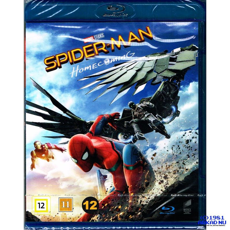 SPIDER-MAN HOMECOMING BLU-RAY