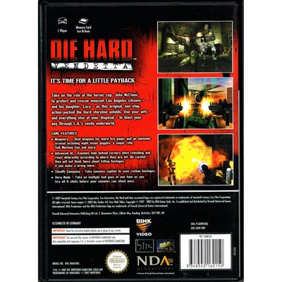 DIE HARD VENDETTA GAMECUBE