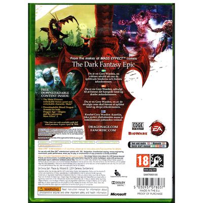 DRAGON AGE ORIGINS XBOX 360