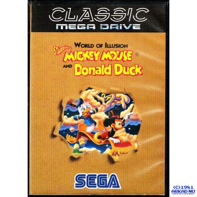 WORLD OF ILLUSION STARRING MICKEY MOUSE AND DONALD DUCK MEGADRIVE CLASSICS