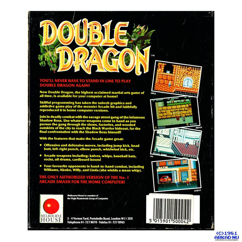 DOUBLE DRAGON C64 KASSETT