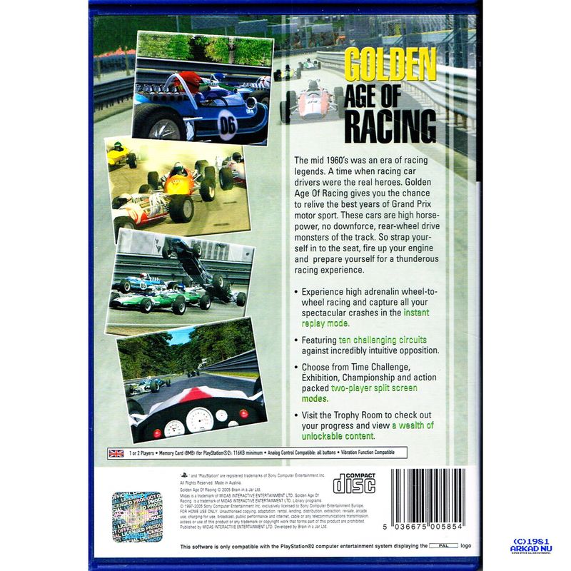 GOLDEN AGE OF RACING PS2