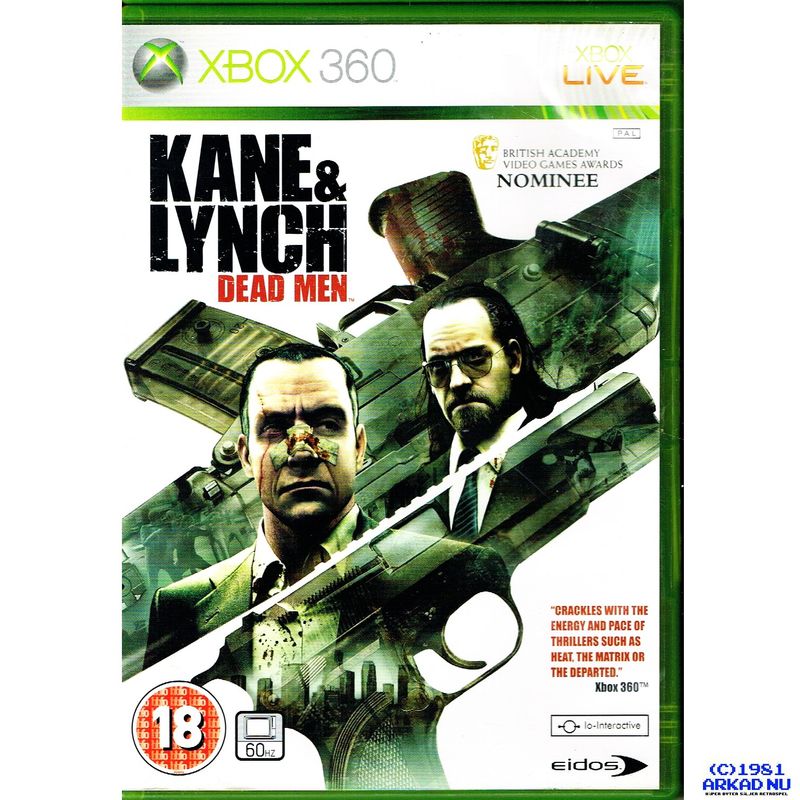 KANE & LYNCH DEAD MEN XBOX 360