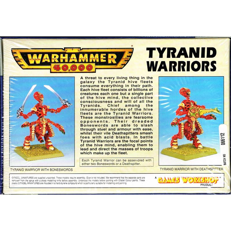 TYRANID WARRIORS WARHAMMER 40000 GAMES WORKSHOP 1994