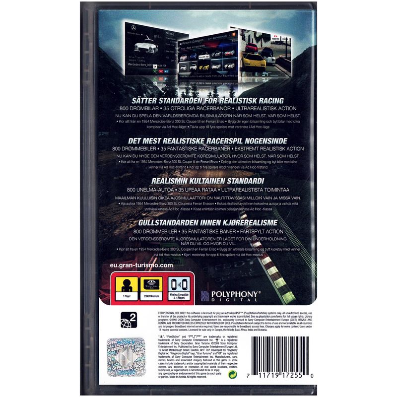 GRAN TURISMO PSP