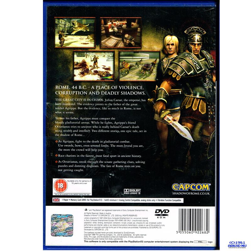 SHADOW OF ROME PS2