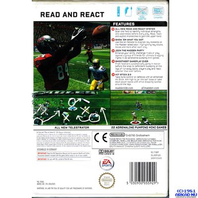 MADDEN NFL 08 WII