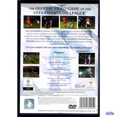 UEFA CHAMPIONS LEAGUE SEASON 2001 2002 PS2