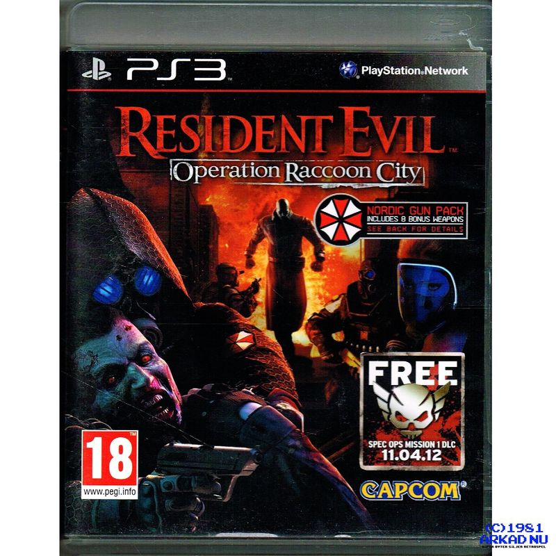 RESIDENT EVIL OPERATION RACCOON CITY PS3