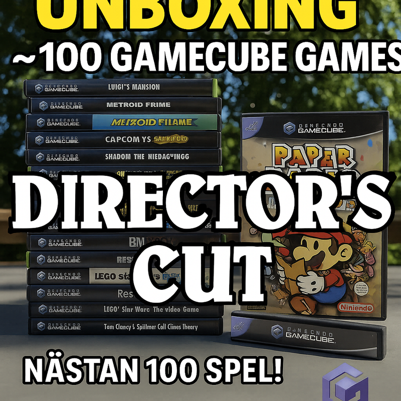 🎬 GameCube Mega Unboxing – Director’s Cut! Nearly 100 games - Director’s Cut! Nästan 100 spel
