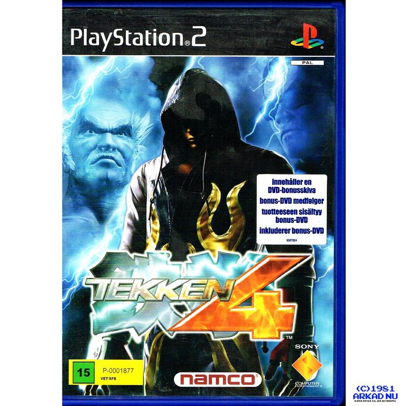 TEKKEN 4 MED BONUS DVD PS2