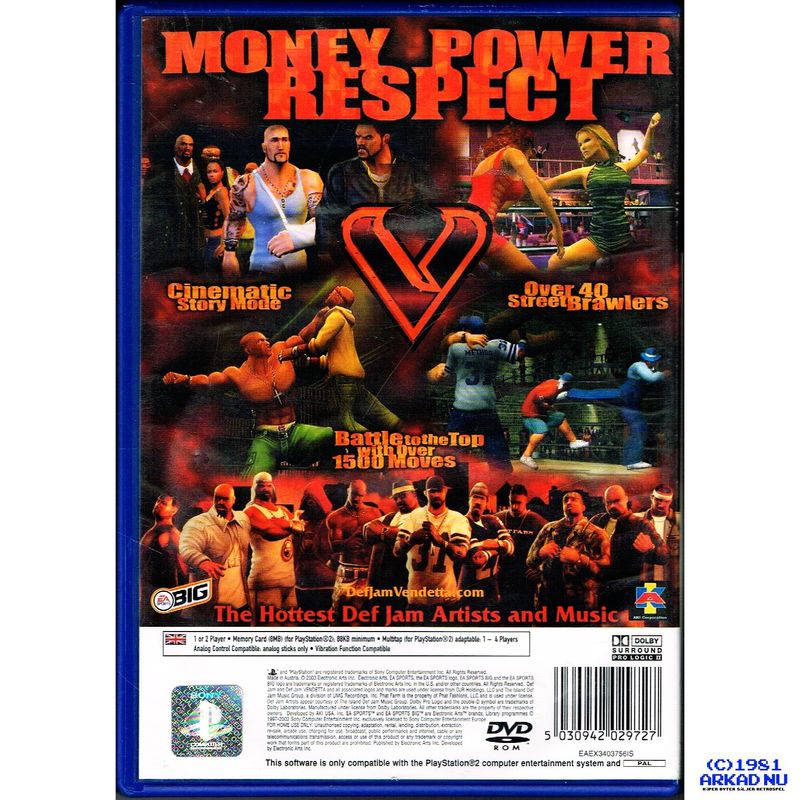 DEF JAM VENDETTA PS2