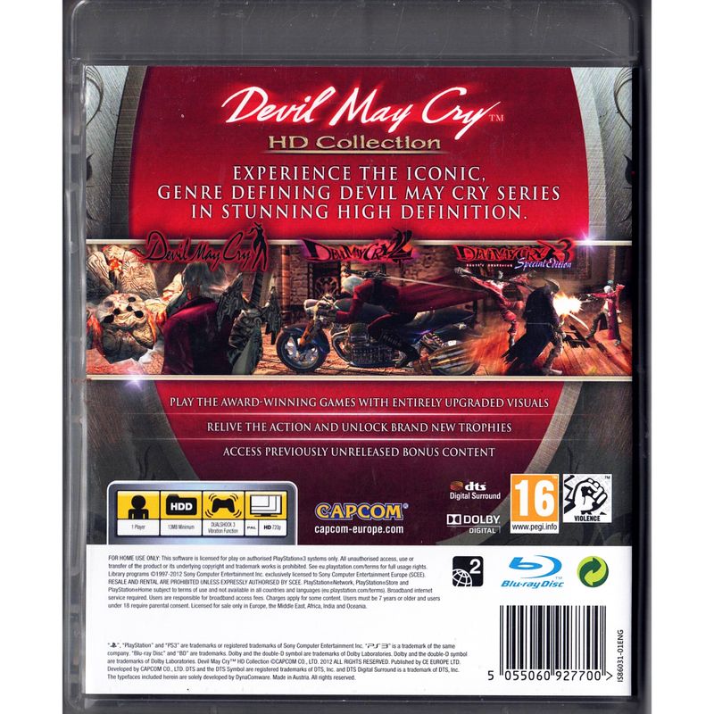 DEVIL MAY CRY HD COLLECTION PS3