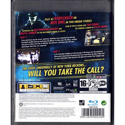 WATCHMEN THE END IS NIGH PARTS 1 AND 2 PS3