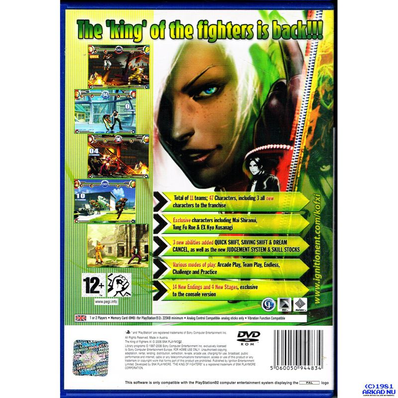 KING OF FIGHTERS XI PS2