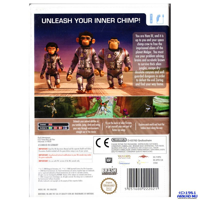 SPACE CHIMPS WII