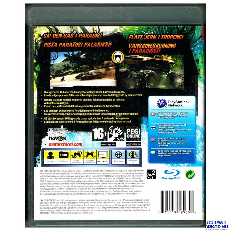 MOTORSTORM PACIFIC RIFT PS3