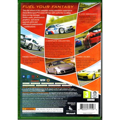 FORZA MOTORSPORT 2 XBOX 360