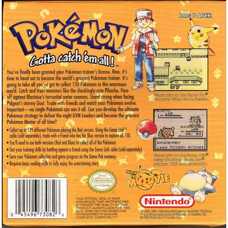 POKEMON YELLOW VERSION GAMEBOY BOOTLEG