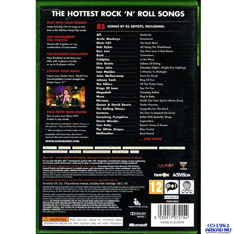 GUITAR HERO 5 XBOX 360