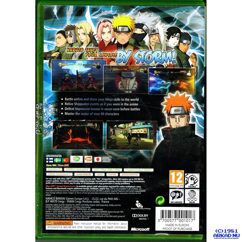 NARUTO SHIPPUDEN ULTIMATE NINJA STORM 2 XBOX 360