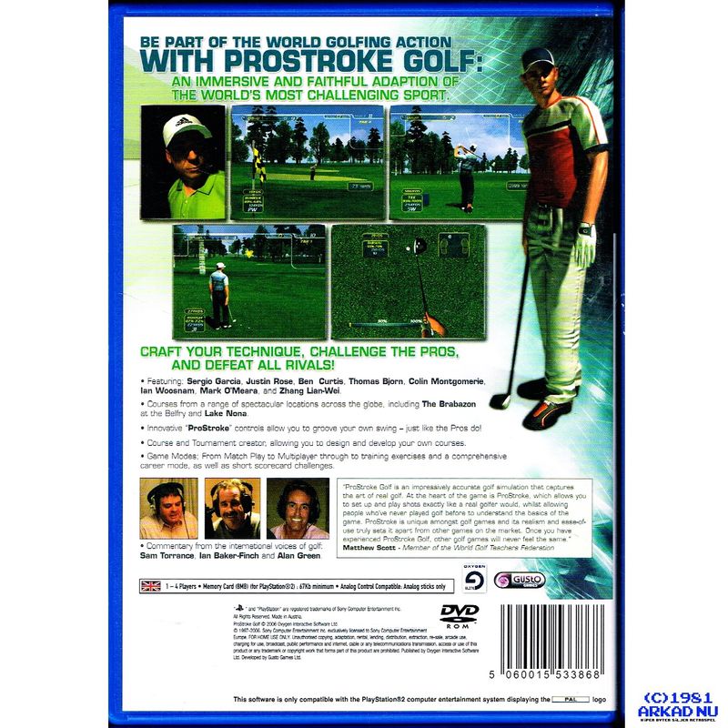 PRO STROKE GOLF WORLD TOUR 2007 PS2