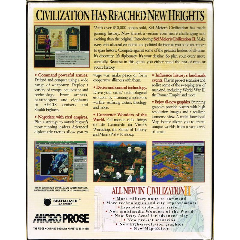 CIVILIZATION II PC