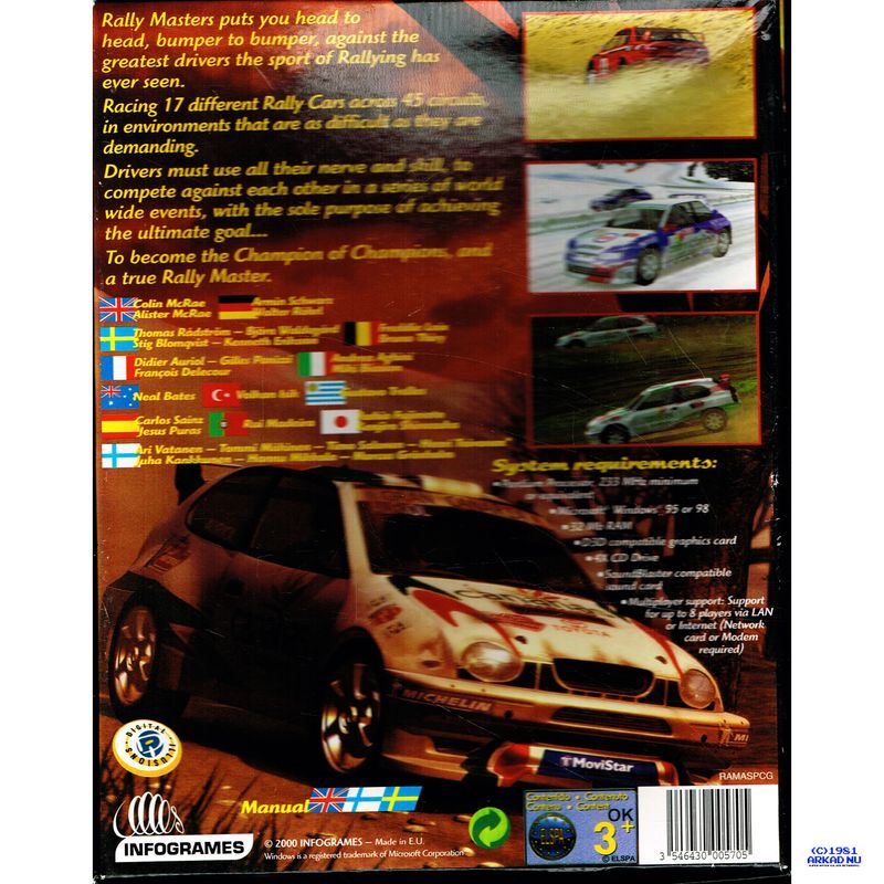 MICHELIN RALLY MASTERS RACE OF CHAMPIONS PC BIGBOX