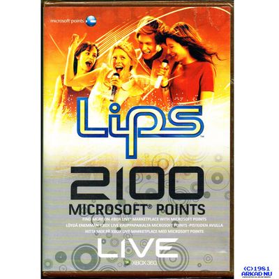 2100 MICROSOFT POINTS XBOX 360