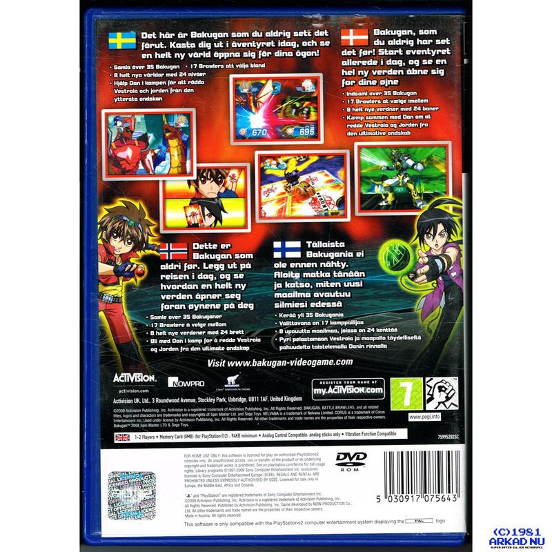 BAKUGAN BATTLE BRAWLERS PS2