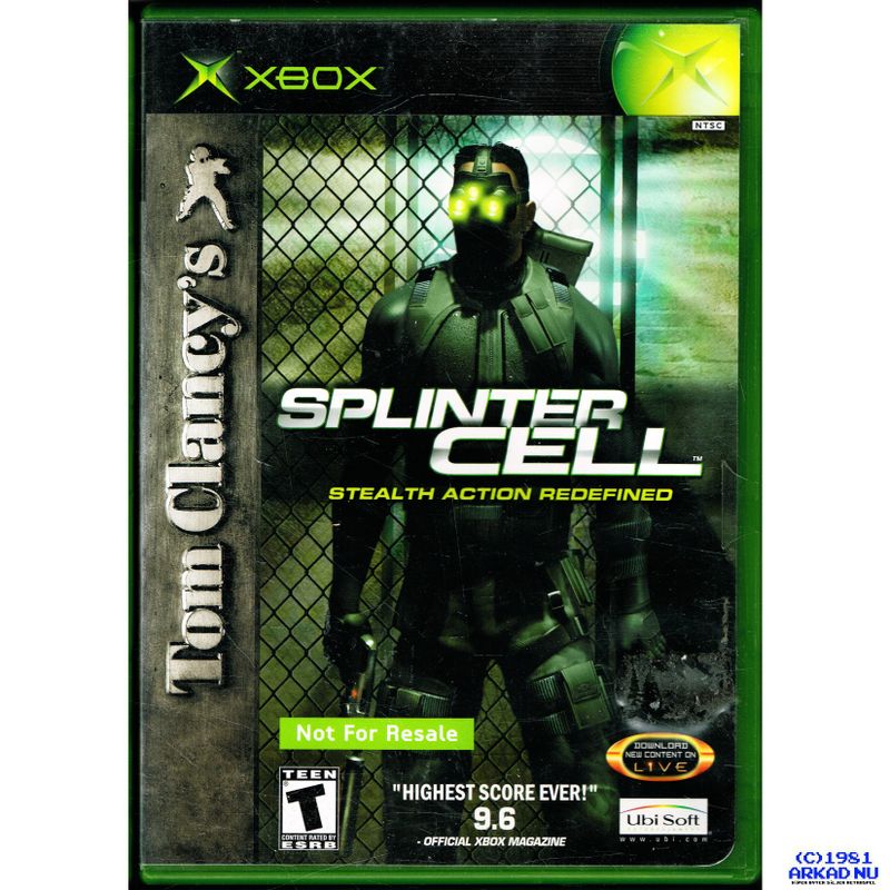 SPLINTER CELL XBOX NOT FOR RESALE NTSC USA