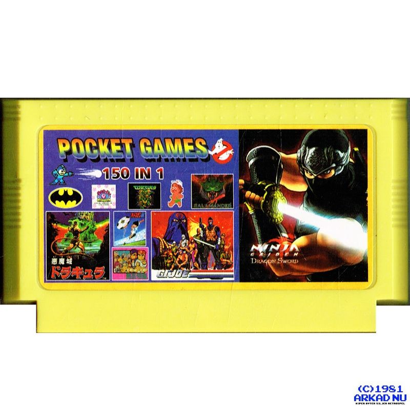 POCKET GAMES 150 IN 1 FAMICOM BOOTLEG