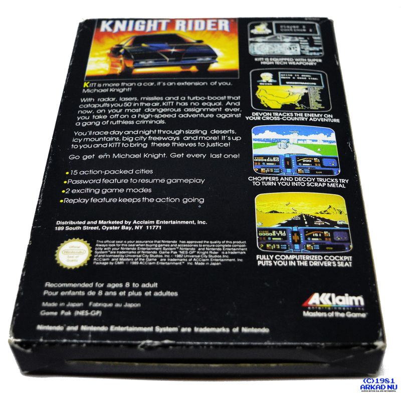 KNIGHT RIDER NES SCN