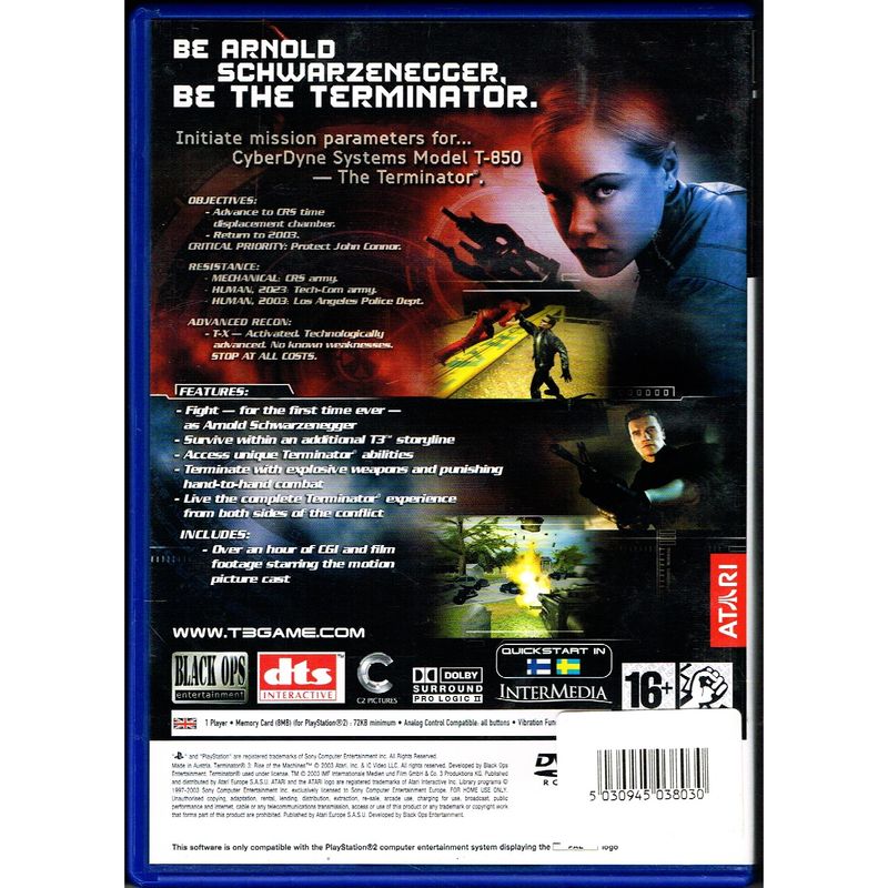 TERMINATOR 3 RISE OF THE MACHINES PS2