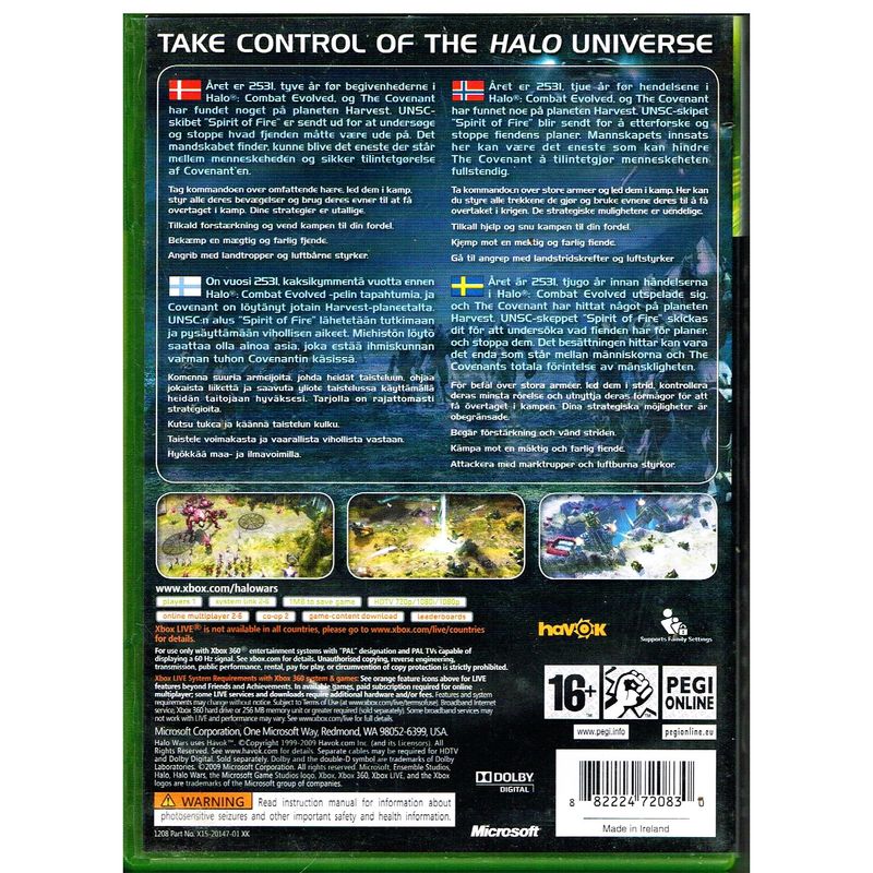 HALO WARS XBOX 360